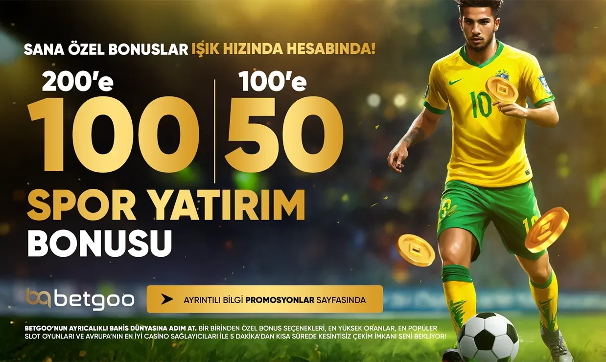 200 Tl’ye 100 Tl Casino Yatırım Bonusu