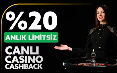 Canlı Casino %20 Kayıp Cashback Bonusu Fırsatı