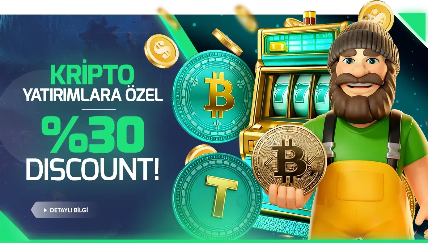 Kripto Yatırıma Özel %30 Slot Kayıp Bonusu